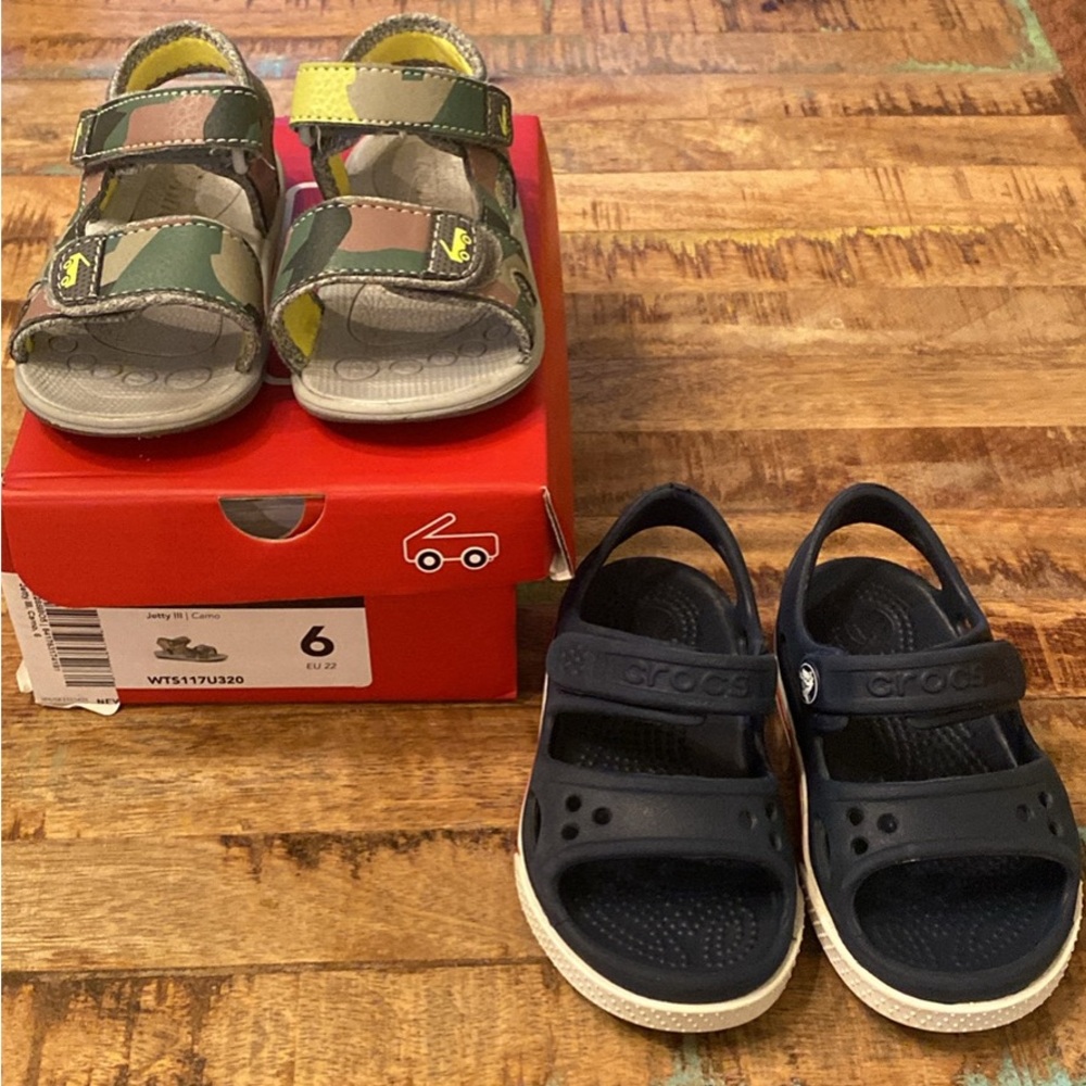 See kai run and crocs sandals size 6